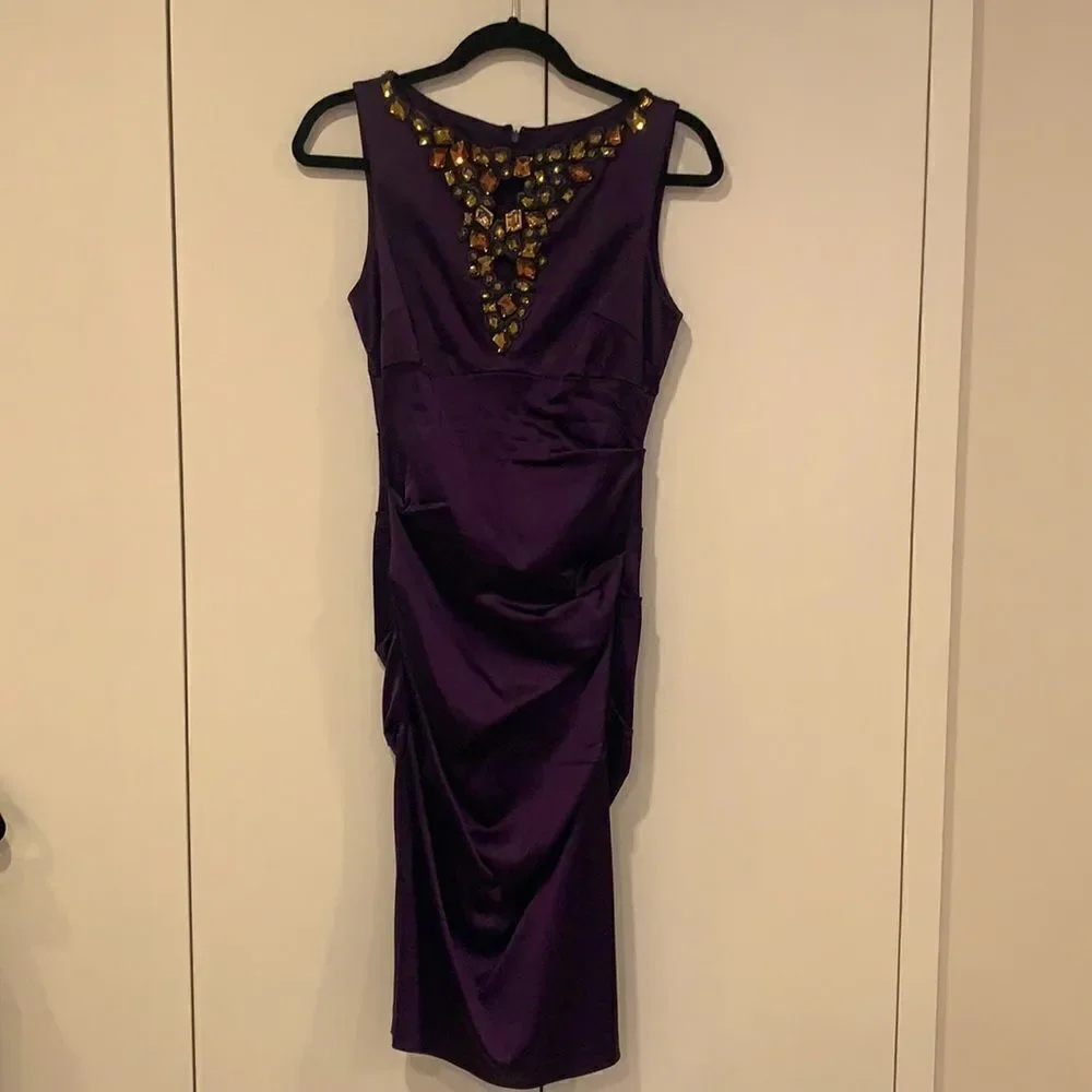 Purple stone front dress 👗 - Picture 5 of 16